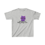 Pretty Purple Kitty Whispurrer Kids T-Shirt