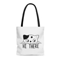 Peek-a-boo Kitty Tote Bag