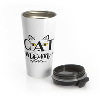 Camouflage Kitty Cat Mom Travel Coffee Mug