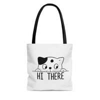 Peek-a-boo Kitty Tote Bag