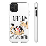 Cat and Coffee Fascination Phone Case