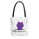 Pretty Purple Kitty Whispurrer Tote Bag