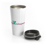 Kitty Whispurrer Company Logo Travel Coffee Mug