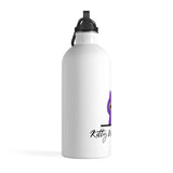 Pretty Purple Kitty Whispurrer Water Bottle