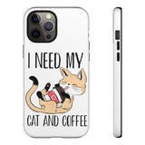 Cat and Coffee Fascination Phone Case