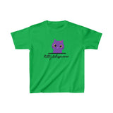 Pretty Purple Kitty Whispurrer Kids T-Shirt