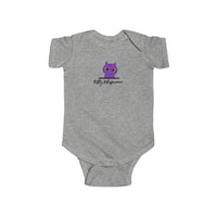 Pretty Purple Kitty Whispurrer Infant Onesie