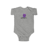 Pretty Purple Kitty Whispurrer Infant Onesie