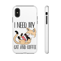 Cat and Coffee Fascination Phone Case