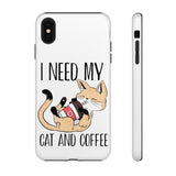 Cat and Coffee Fascination Phone Case