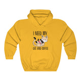 Cat and Coffee Fascination Hoodie