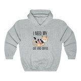 Cat and Coffee Fascination Hoodie