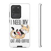 Cat and Coffee Fascination Phone Case