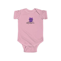 Pretty Purple Kitty Whispurrer Infant Onesie