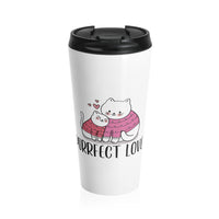 Affectionate Purrfect Love Travel Coffee Mug