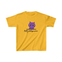 Pretty Purple Kitty Whispurrer Kids T-Shirt