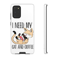 Cat and Coffee Fascination Phone Case