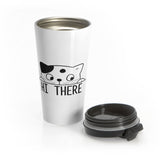 Peek-a-boo Kitty Travel Coffee Mug