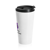 Pretty Purple Kitty Whispurrer Travel Coffee Mug