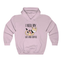 Cat and Coffee Fascination Hoodie