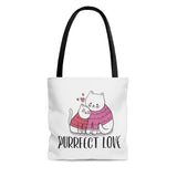 Affectionate Purrfect Love Tote Bag