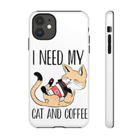 Cat and Coffee Fascination Phone Case