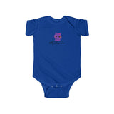 Pretty Purple Kitty Whispurrer Infant Onesie