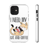 Cat and Coffee Fascination Phone Case