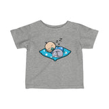 Sleeping Baby and Kitty Toddler T-Shirt