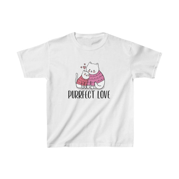 Affectionate Purrfect Love Kids T-Shirt