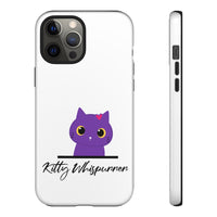 Pretty Purple Kitty Whispurrer Phone Case