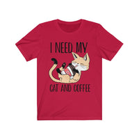 Cat and Coffee Fascination T-shirt