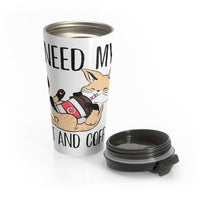 Cat and Coffee Fascination Travel Coffee Mug