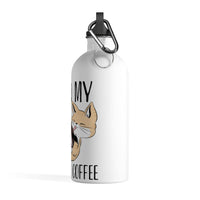 Cat and Coffee Fascination Water Bottle