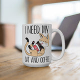 Cat and Coffee Fascination Coffee Mug