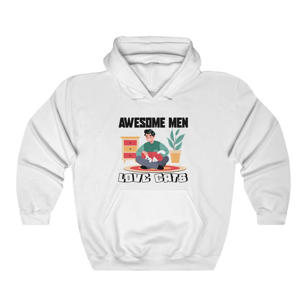 Awesome Men Love Cats Hoodie