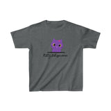 Pretty Purple Kitty Whispurrer Kids T-Shirt