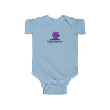 Pretty Purple Kitty Whispurrer Infant Onesie