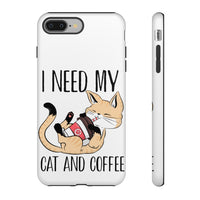 Cat and Coffee Fascination Phone Case