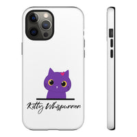 Pretty Purple Kitty Whispurrer Phone Case