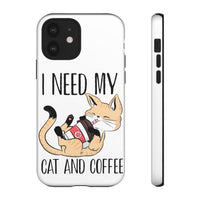 Cat and Coffee Fascination Phone Case