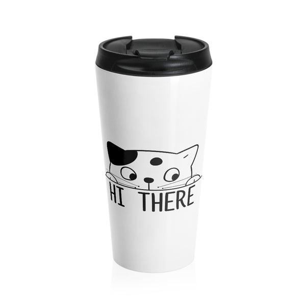 Peek-a-boo Kitty Travel Coffee Mug