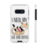 Cat and Coffee Fascination Phone Case