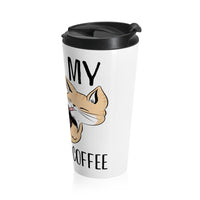 Cat and Coffee Fascination Travel Coffee Mug