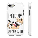 Cat and Coffee Fascination Phone Case