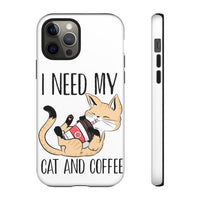 Cat and Coffee Fascination Phone Case