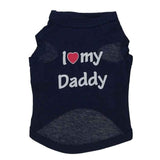 I Love My Mommy/ I Love My Daddy Cat Clothes