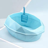 Anti-Splash/ Detachable/ Semi-closed Plastic Cat Litter Box